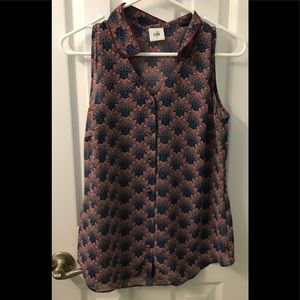CAbi Fan Blouse Small